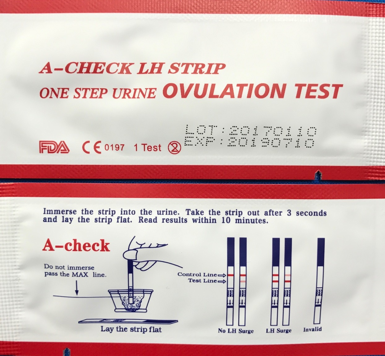 A-checkアメリカ人気排卵検査薬20回＋おまけ付き妊娠検査2回